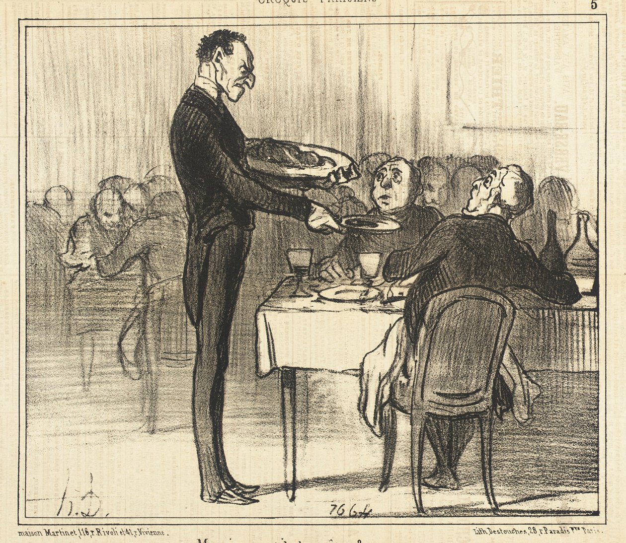 Uram palacsintát akar ... alkotó: Honoré Daumier