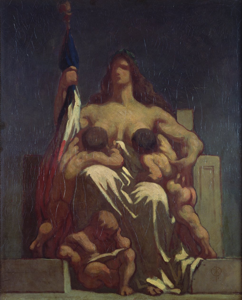 A Köztársaság (vázlat), 1848 alkotó: Honoré Daumier