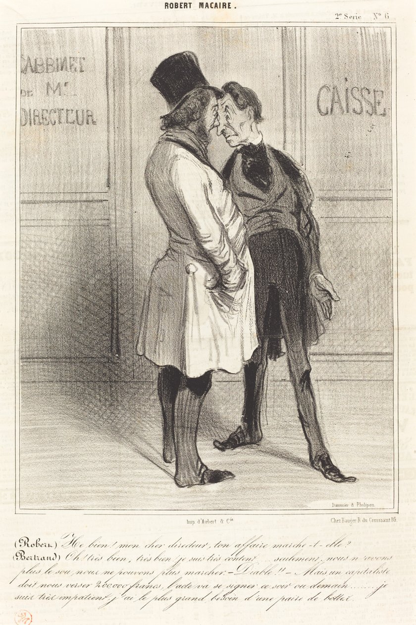 (Robert) Hát! kedves menedzserem... alkotó: Honoré Daumier