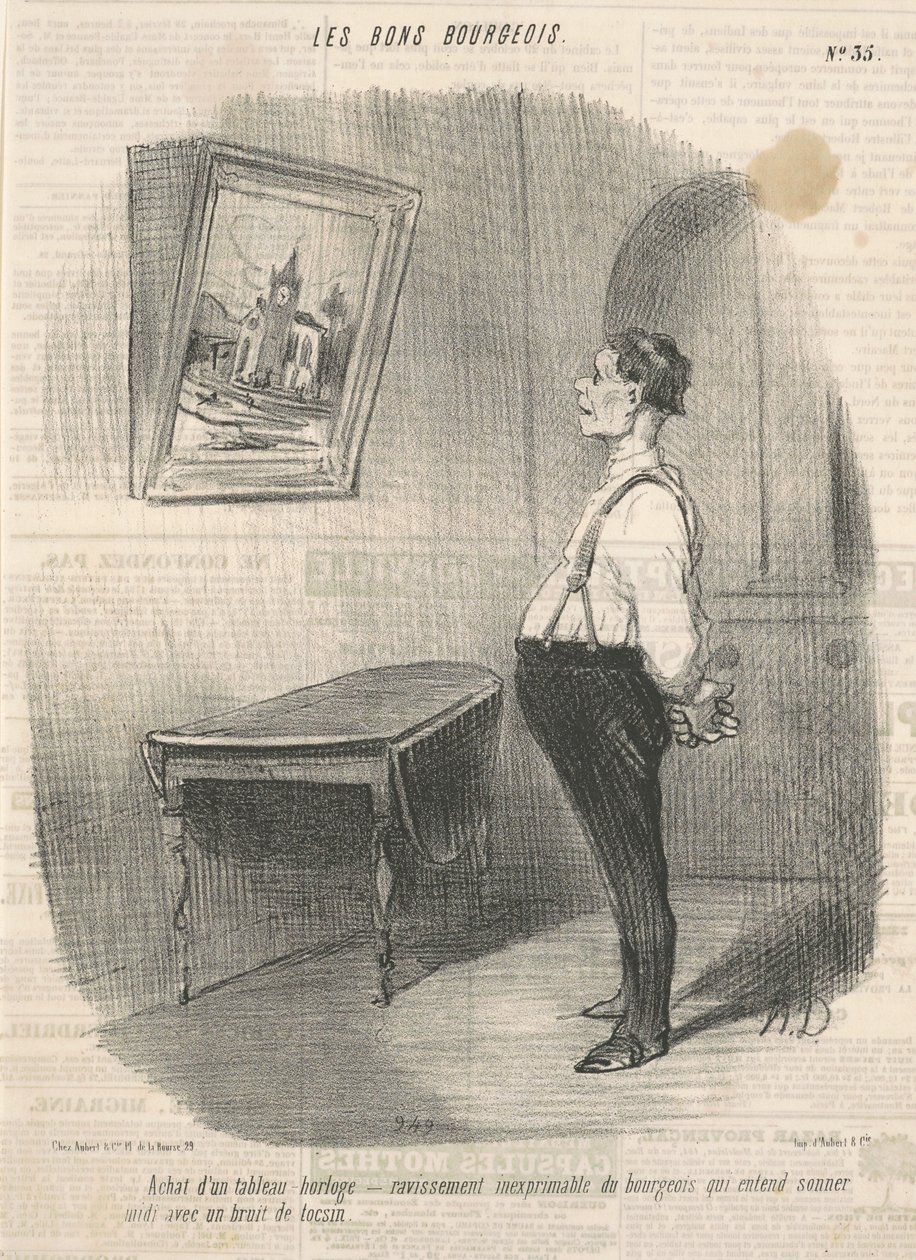 Óratábla vásárlása alkotó: Honoré Daumier