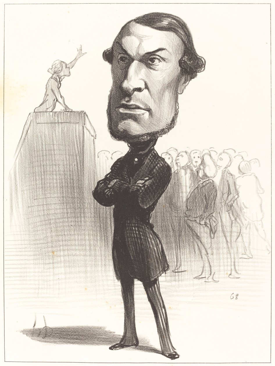 Achille Fould alkotó: Honoré Daumier