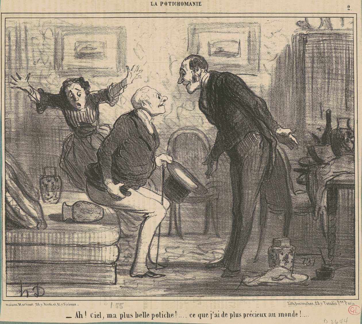 Ah! Te jó ég, a legszebb potyám! ... alkotó: Honoré Daumier