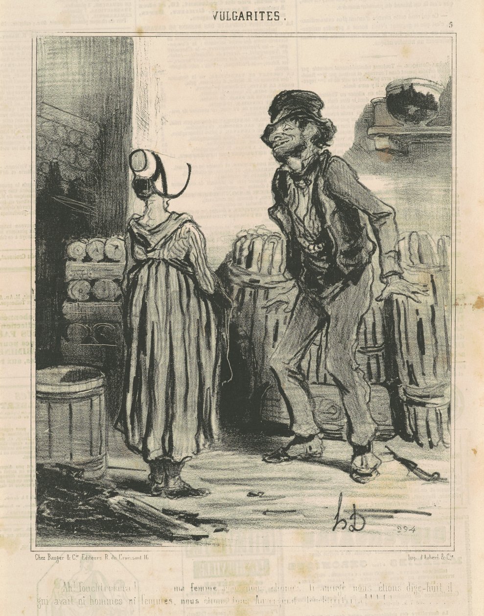 Ah! Fouchtra! ... A feleségem ... alkotó: Honoré Daumier