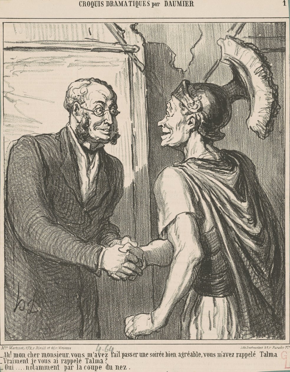 Ah! Kedves uram, nálam vagyok... alkotó: Honoré Daumier