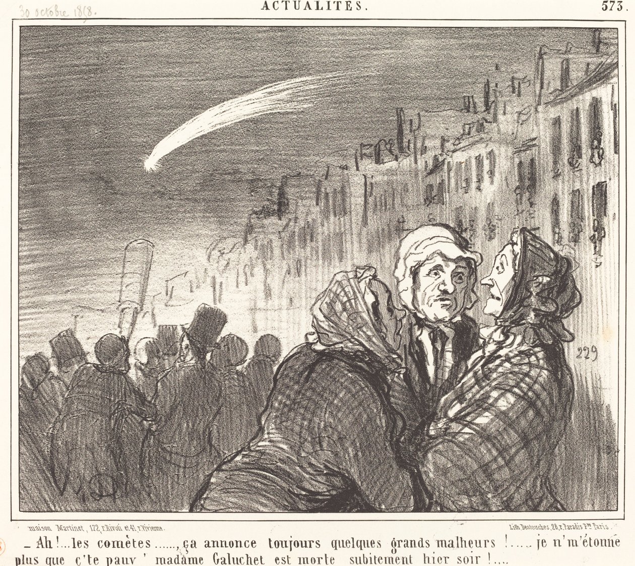 Ó!... az üstökösök... alkotó: Honoré Daumier