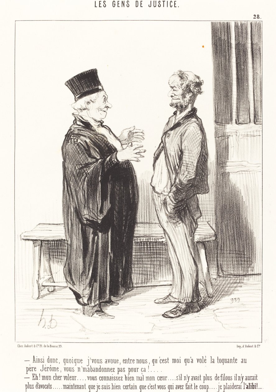 Szóval, bár bevallom... alkotó: Honoré Daumier
