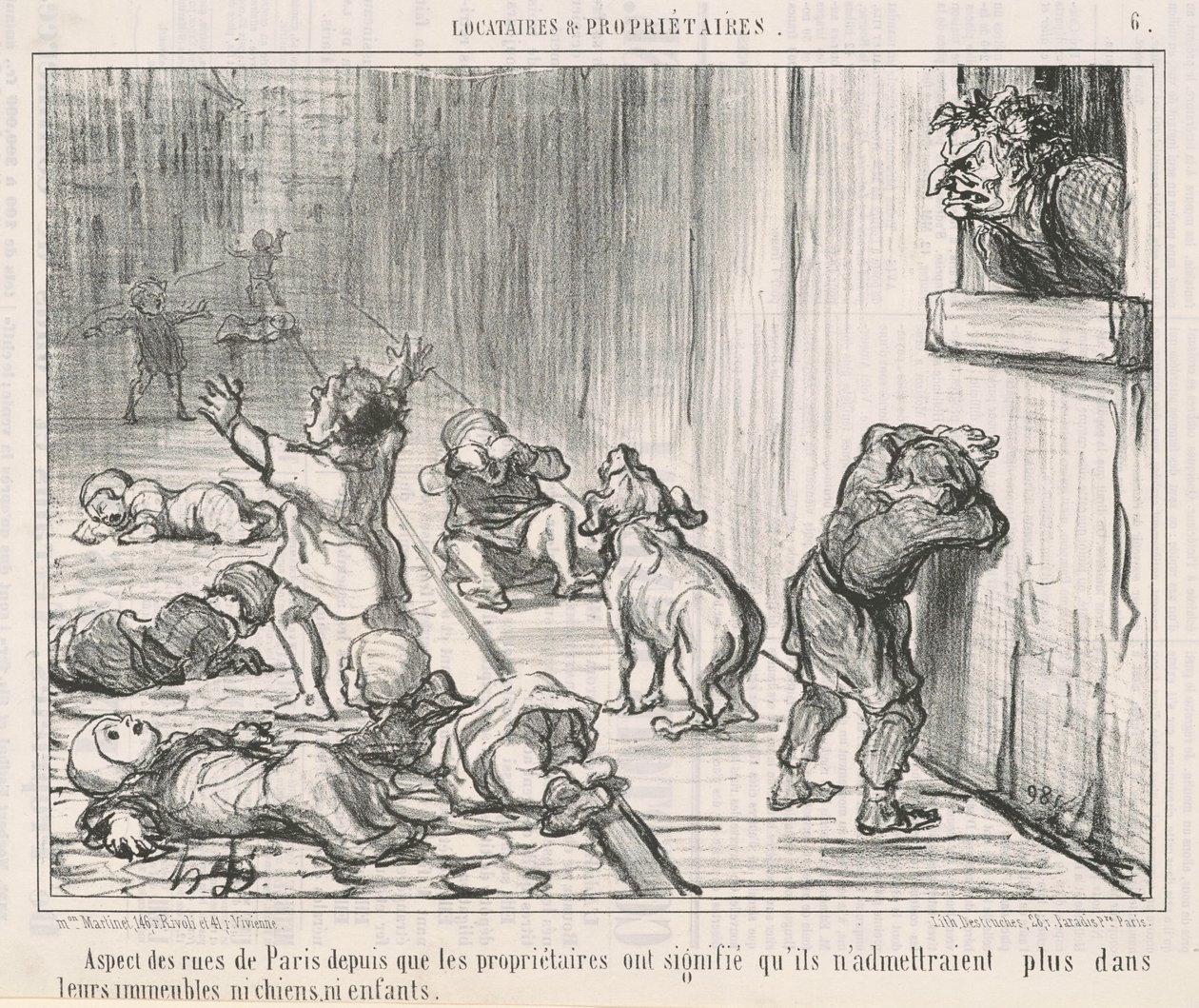 Párizs utcáinak megjelenése óta... alkotó: Honoré Daumier