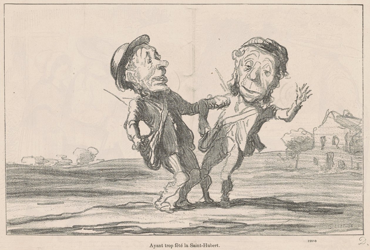 Túl sokat ünnepelve Saint-Hubertet alkotó: Honoré Daumier