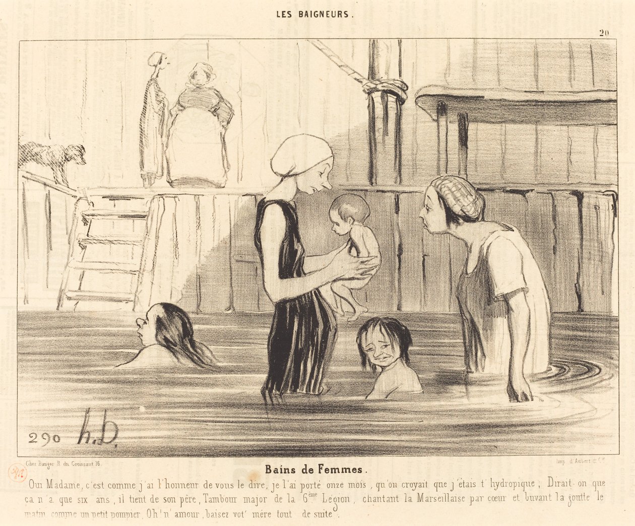 Női fürdők alkotó: Honoré Daumier
