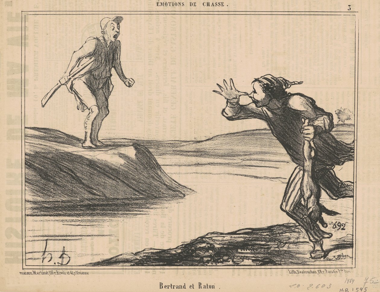 Bertrand és Raton alkotó: Honoré Daumier
