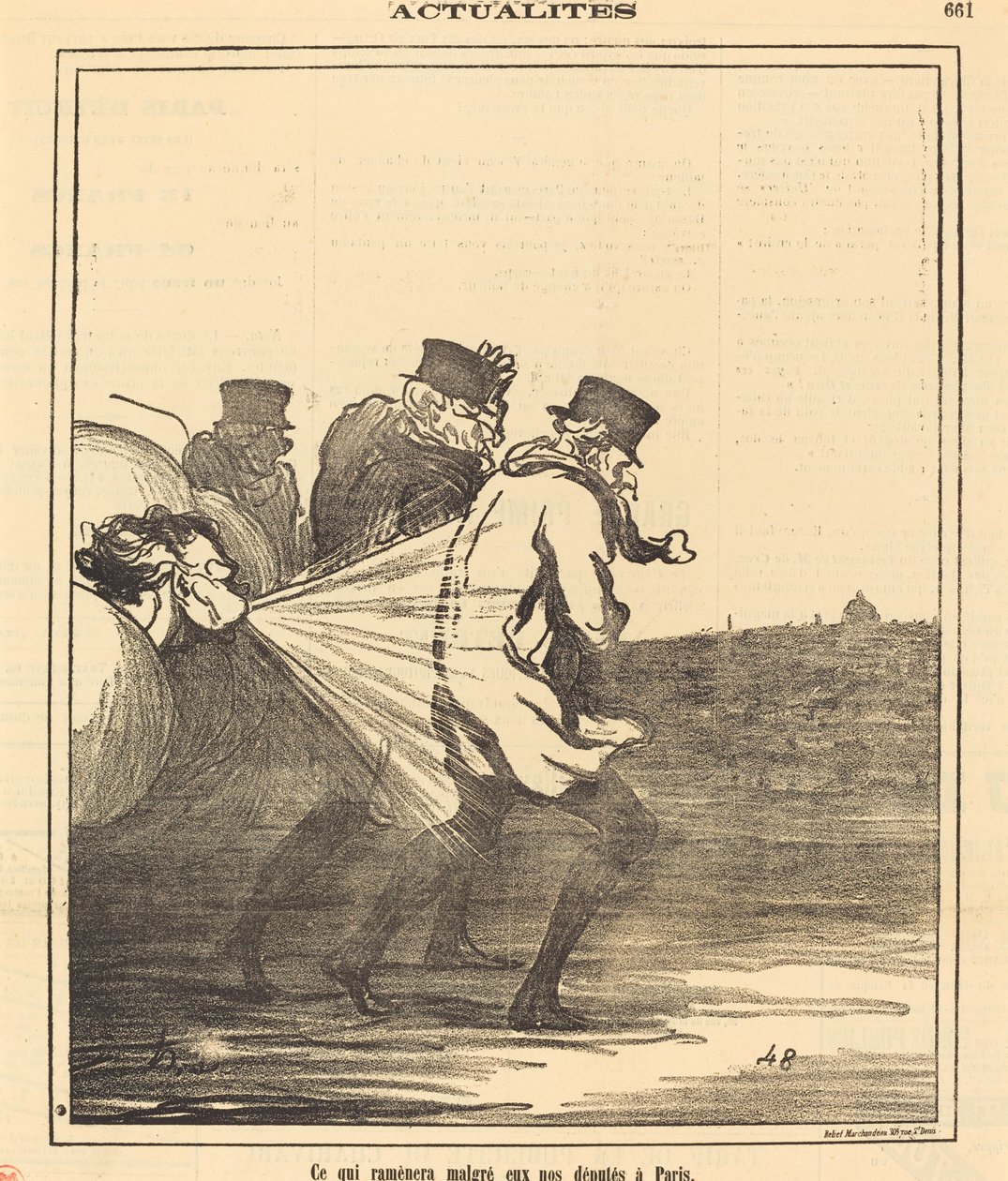 Ami visszahozza... a képviselőinket Párizsba alkotó: Honoré Daumier