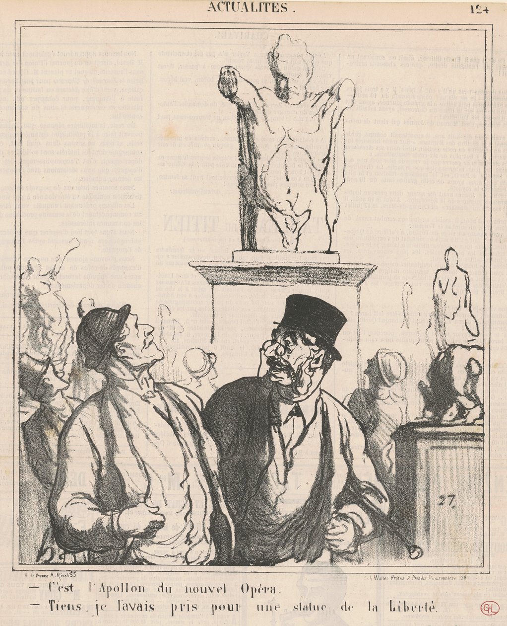 Ez az új opera Apollója alkotó: Honoré Daumier
