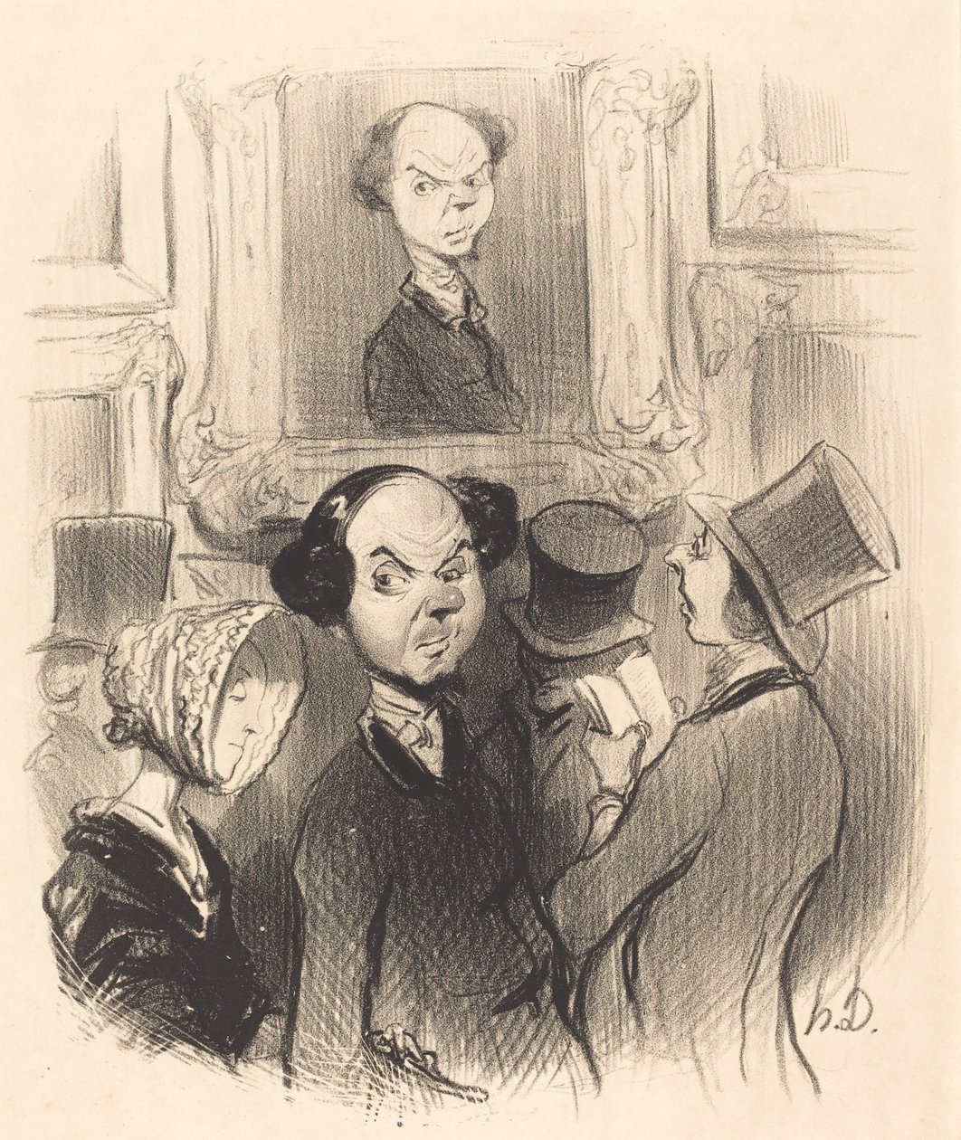 Elbűvölő, hogy leleplezték... alkotó: Honoré Daumier