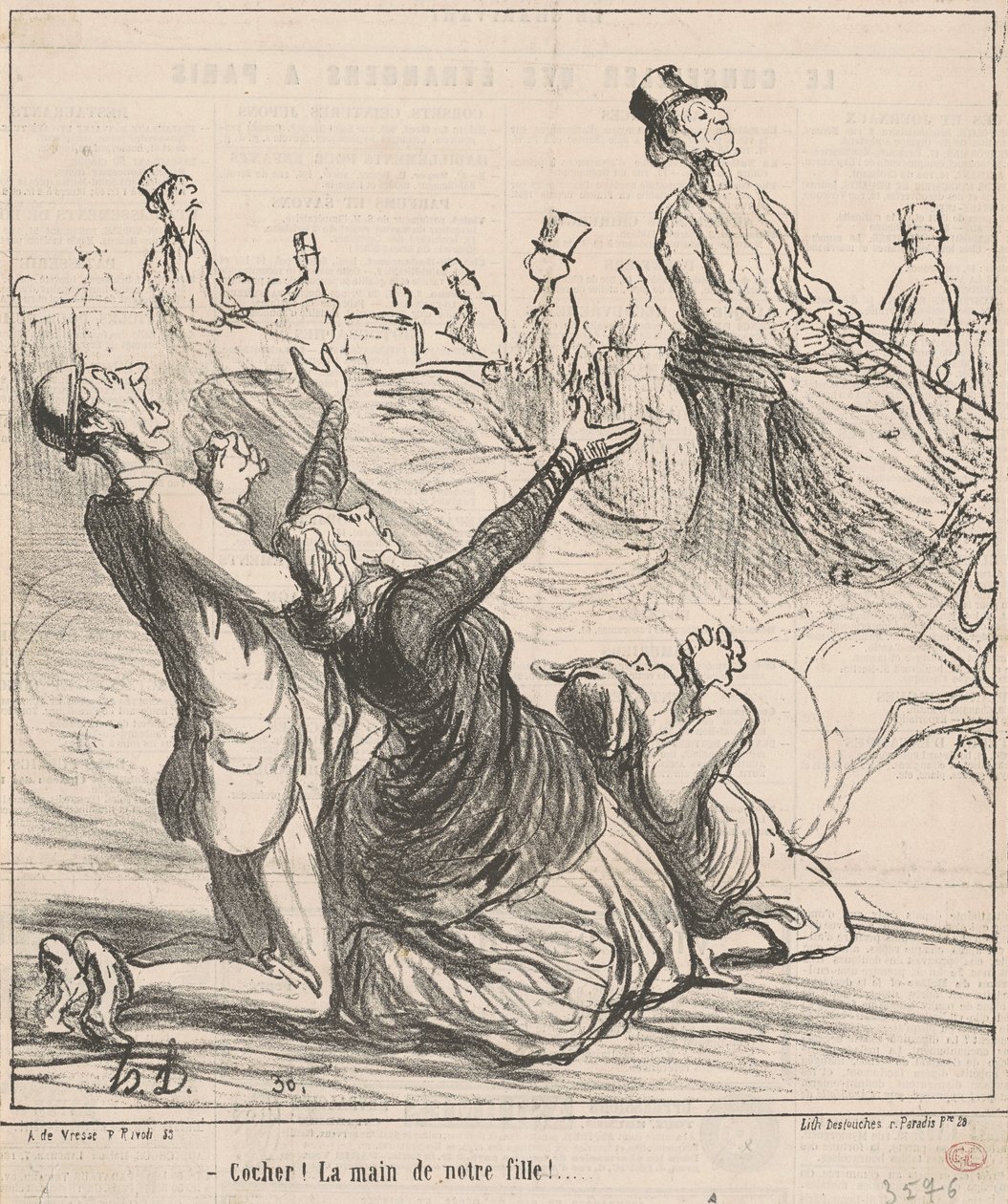 Jelölje be! A lányunk keze! alkotó: Honoré Daumier
