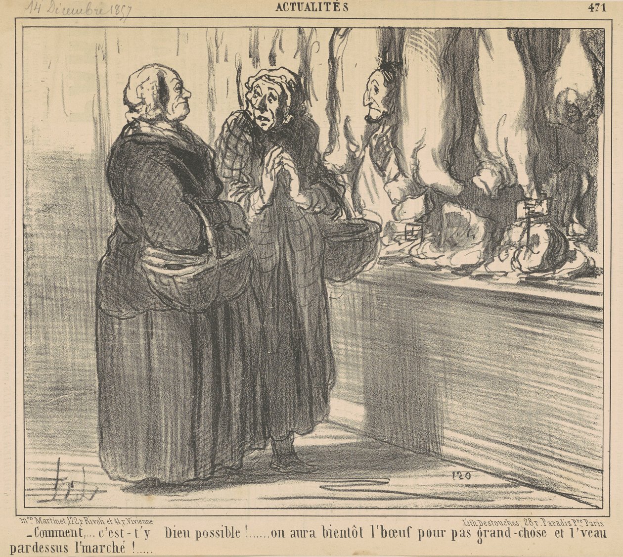 Hogy... lehetséges az isten! ... alkotó: Honoré Daumier