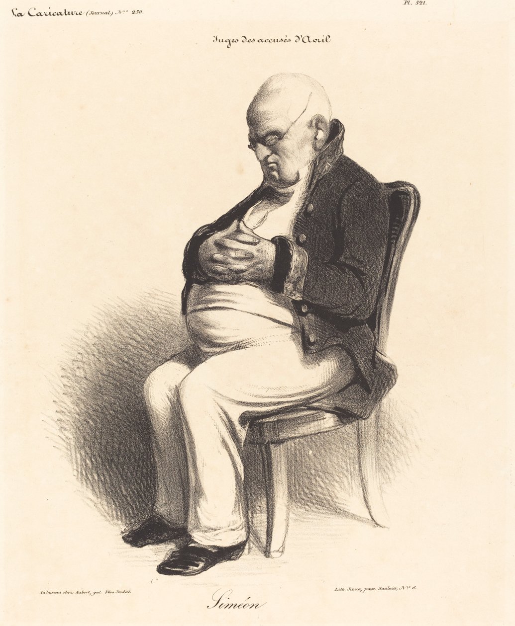 J.-Jerome Simeon gróf alkotó: Honoré Daumier