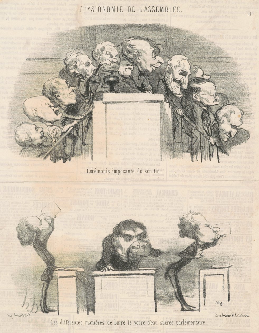 Nagy szavazási ceremónia alkotó: Honoré Daumier