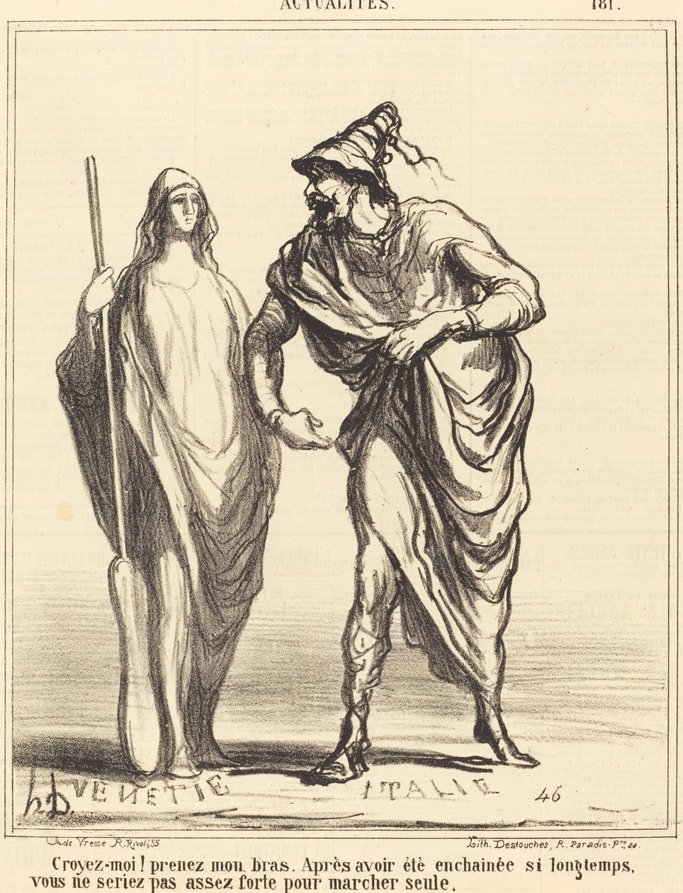 Hidd el nekem! fogd a karom... alkotó: Honoré Daumier