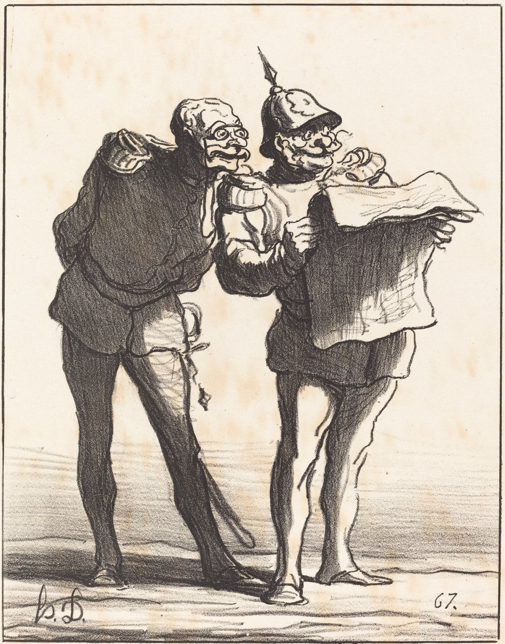 Nyilván nem tehetjük... alkotó: Honoré Daumier
