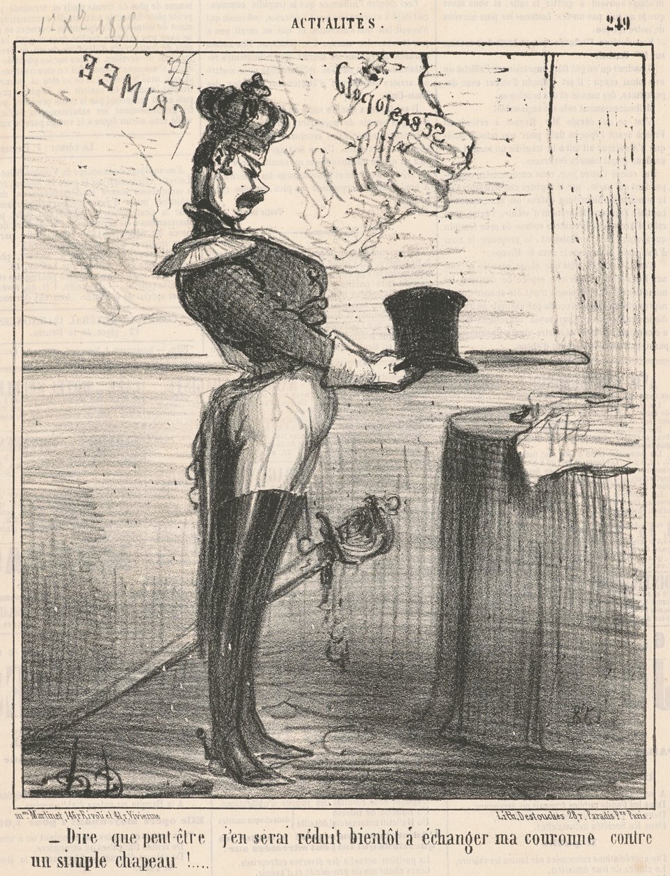 Azt mondani, hogy talán leszokom róla... alkotó: Honoré Daumier