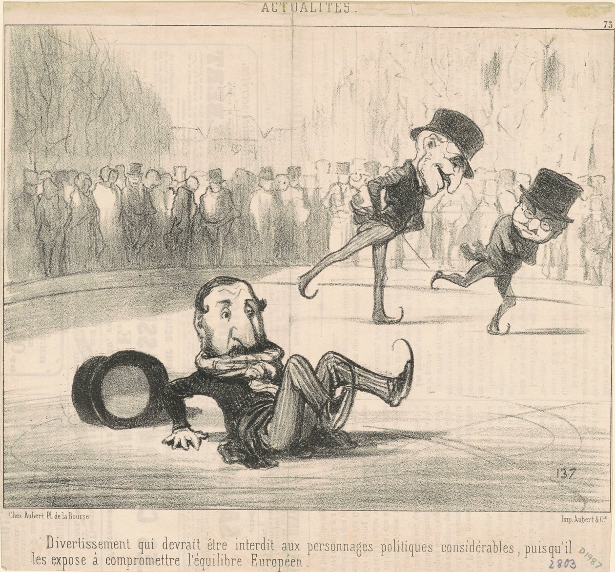 Szórakozás, amit be kellene tiltani... alkotó: Honoré Daumier