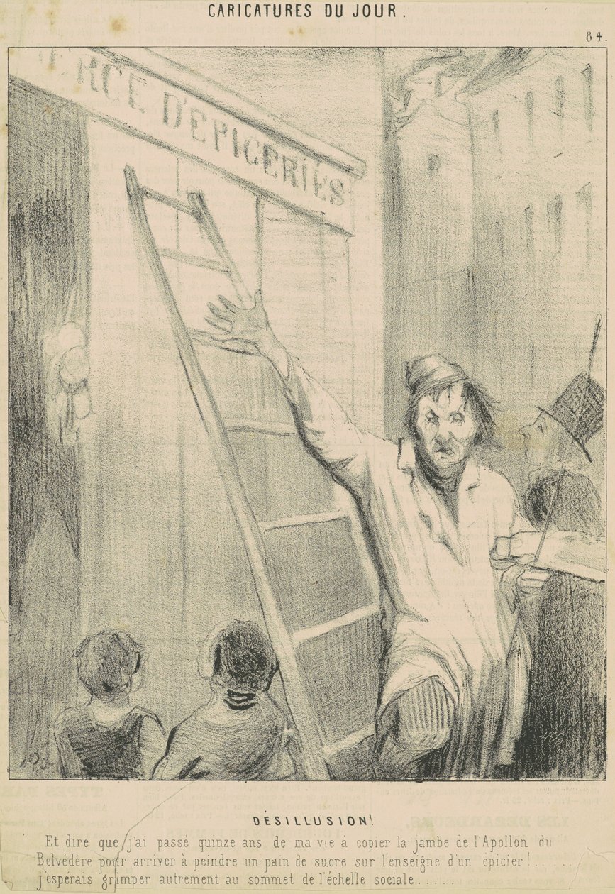 Kiábrándulás! alkotó: Honoré Daumier