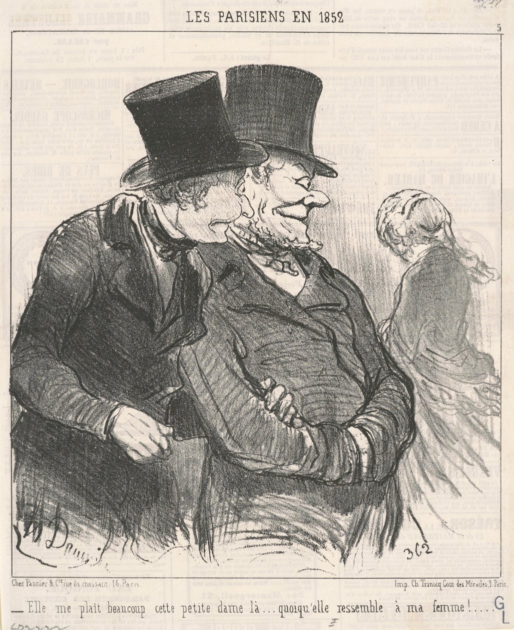 Nagyon kedvel engem... alkotó: Honoré Daumier