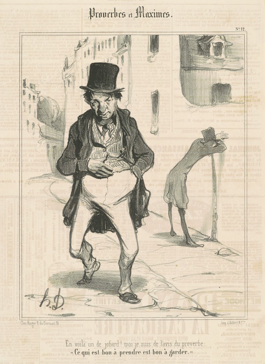 Itt egy meló! ... alkotó: Honoré Daumier