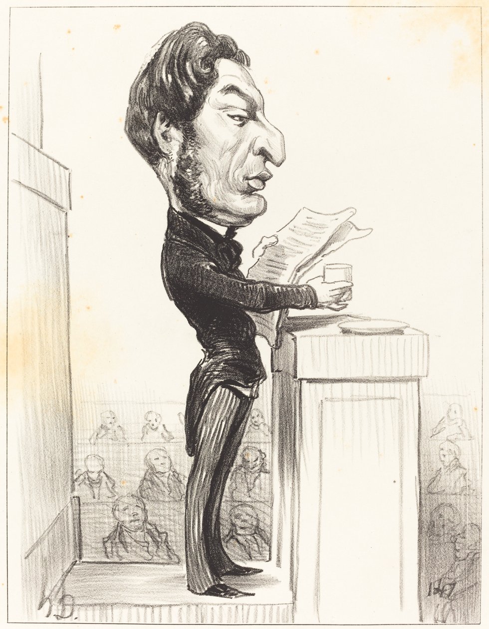 Eugene Rouher alkotó: Honoré Daumier