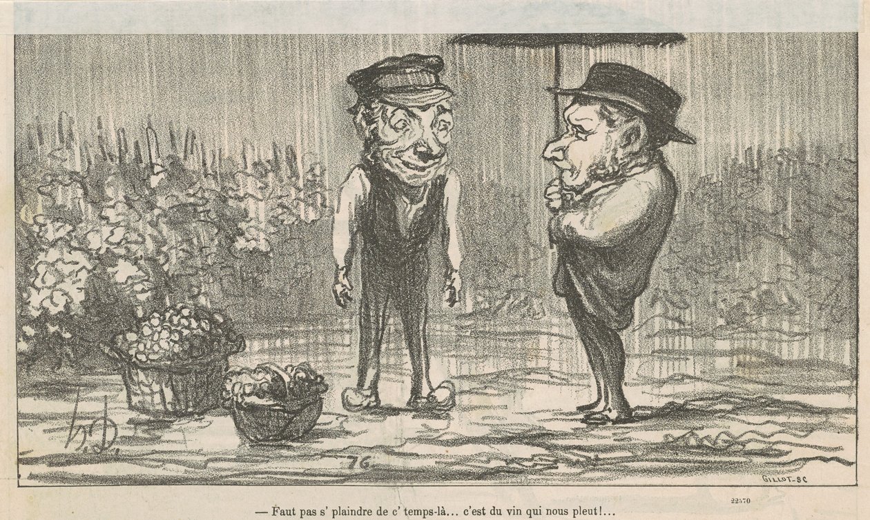 Ne panaszkodj az időjárás miatt... alkotó: Honoré Daumier