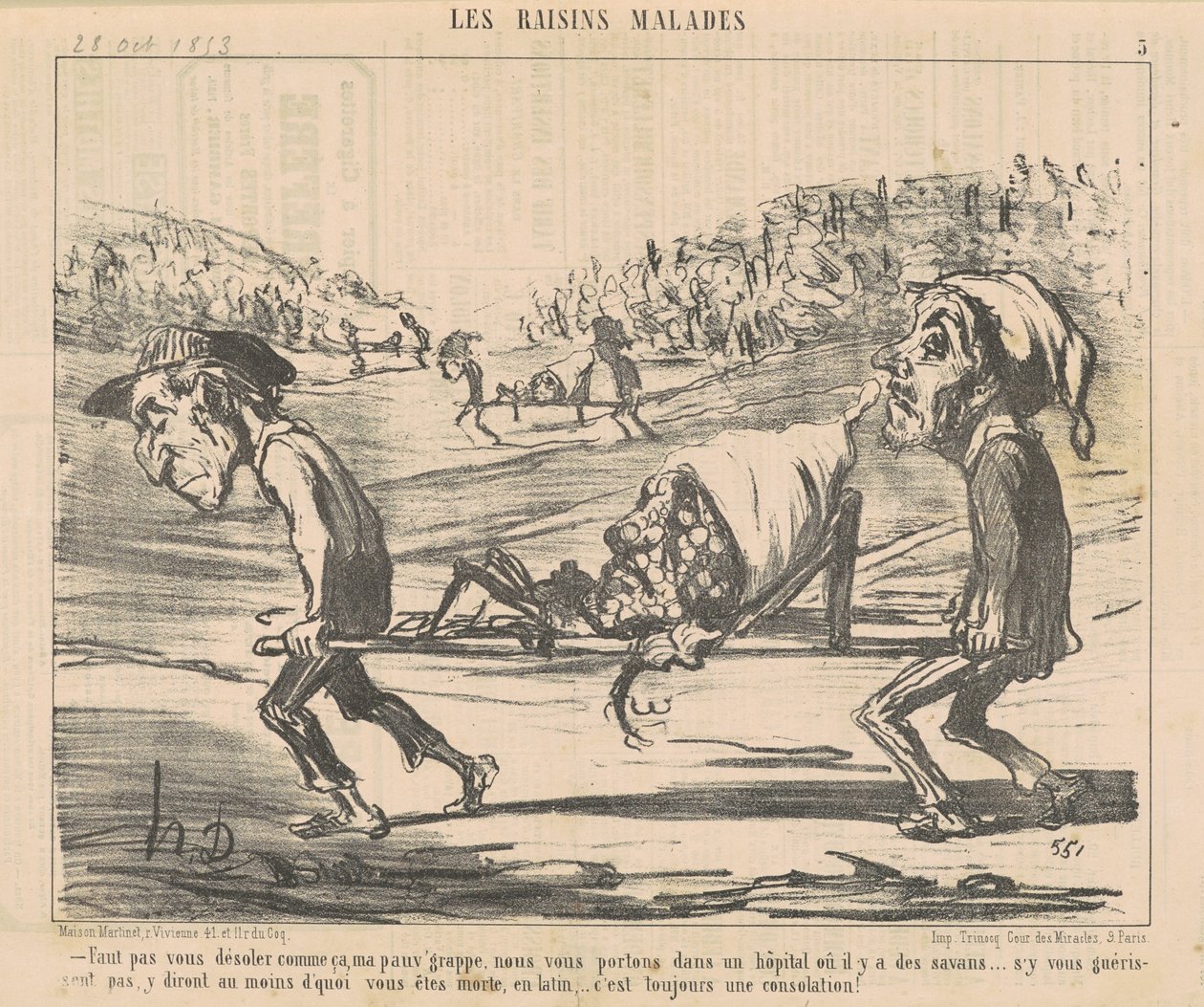 Ne keseredj el így... alkotó: Honoré Daumier