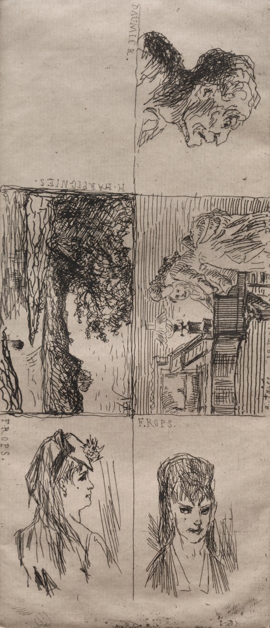 Öt tanulmány alkotó: Honoré Daumier