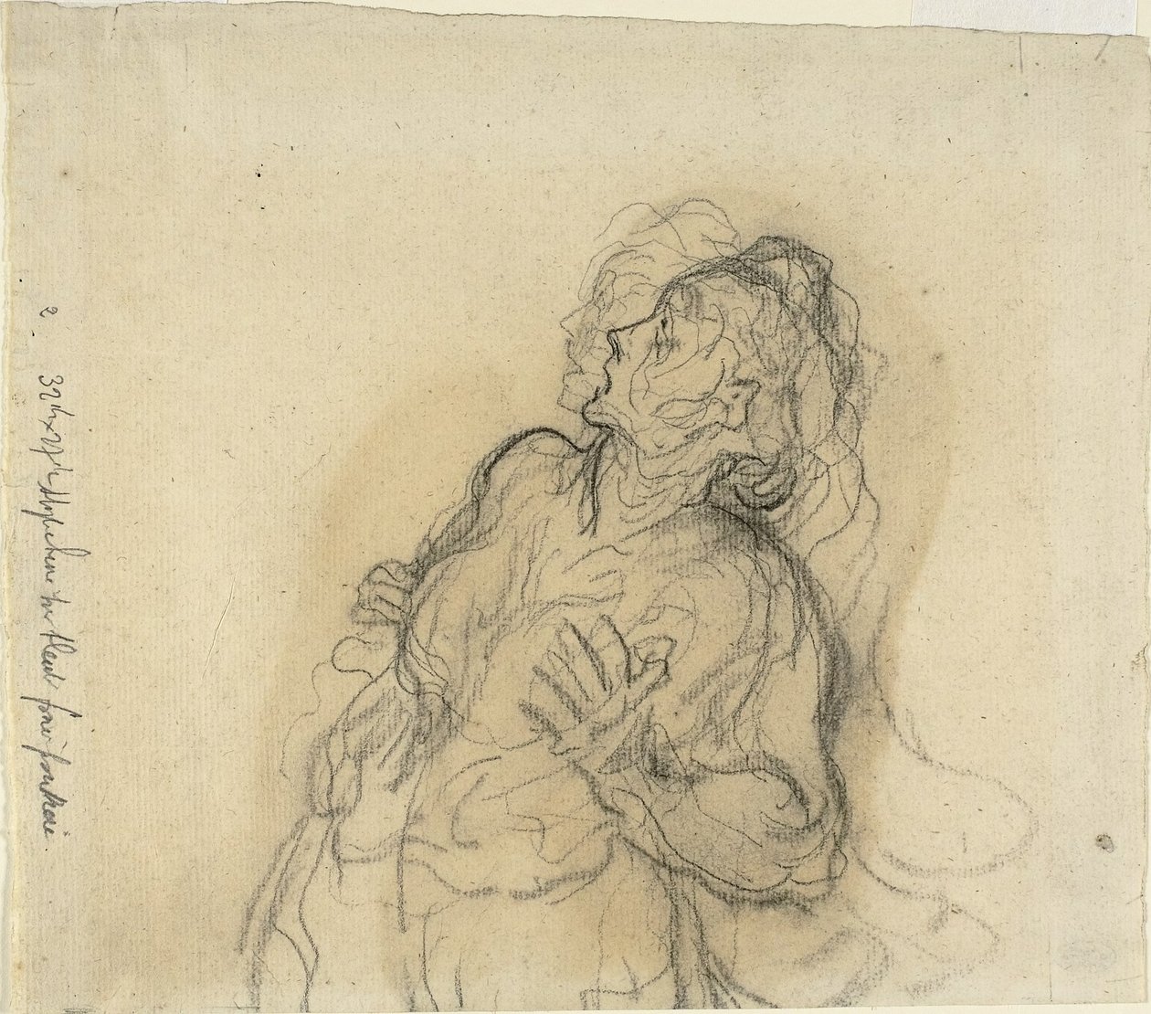 Megrémült Nő alkotó: Honoré Daumier
