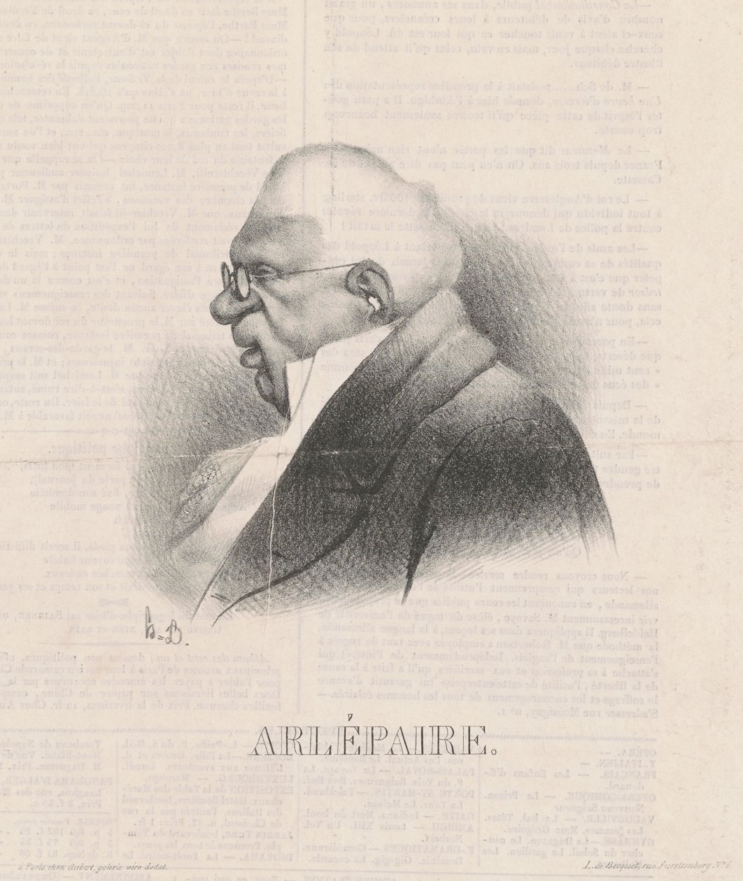 Harlé Père, mellszobor alkotó: Honoré Daumier