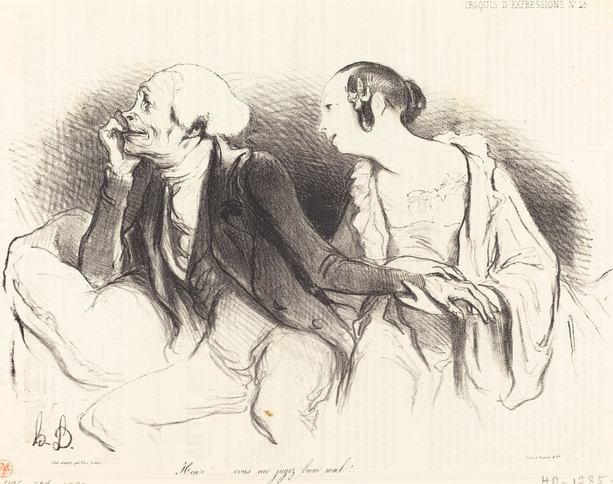 Henri!... nagyon rosszul ítélsz meg!... alkotó: Honoré Daumier
