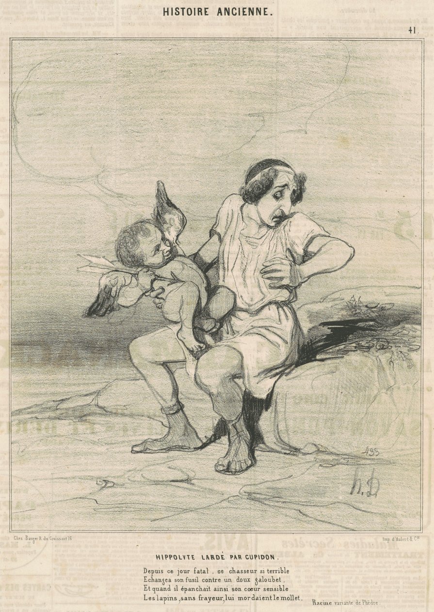 Hippolyte-t Cupido larded alkotó: Honoré Daumier