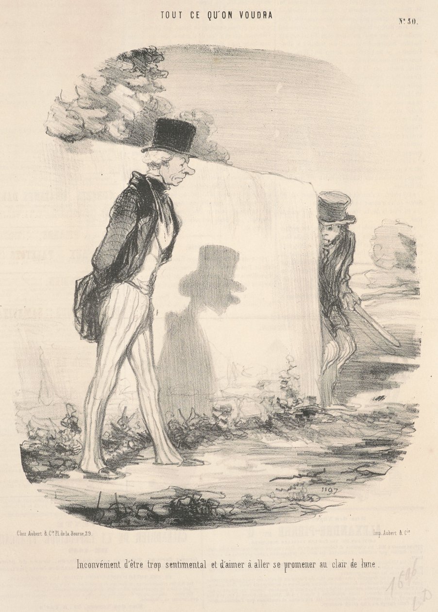 Hátránya, hogy túl szentimentális... alkotó: Honoré Daumier