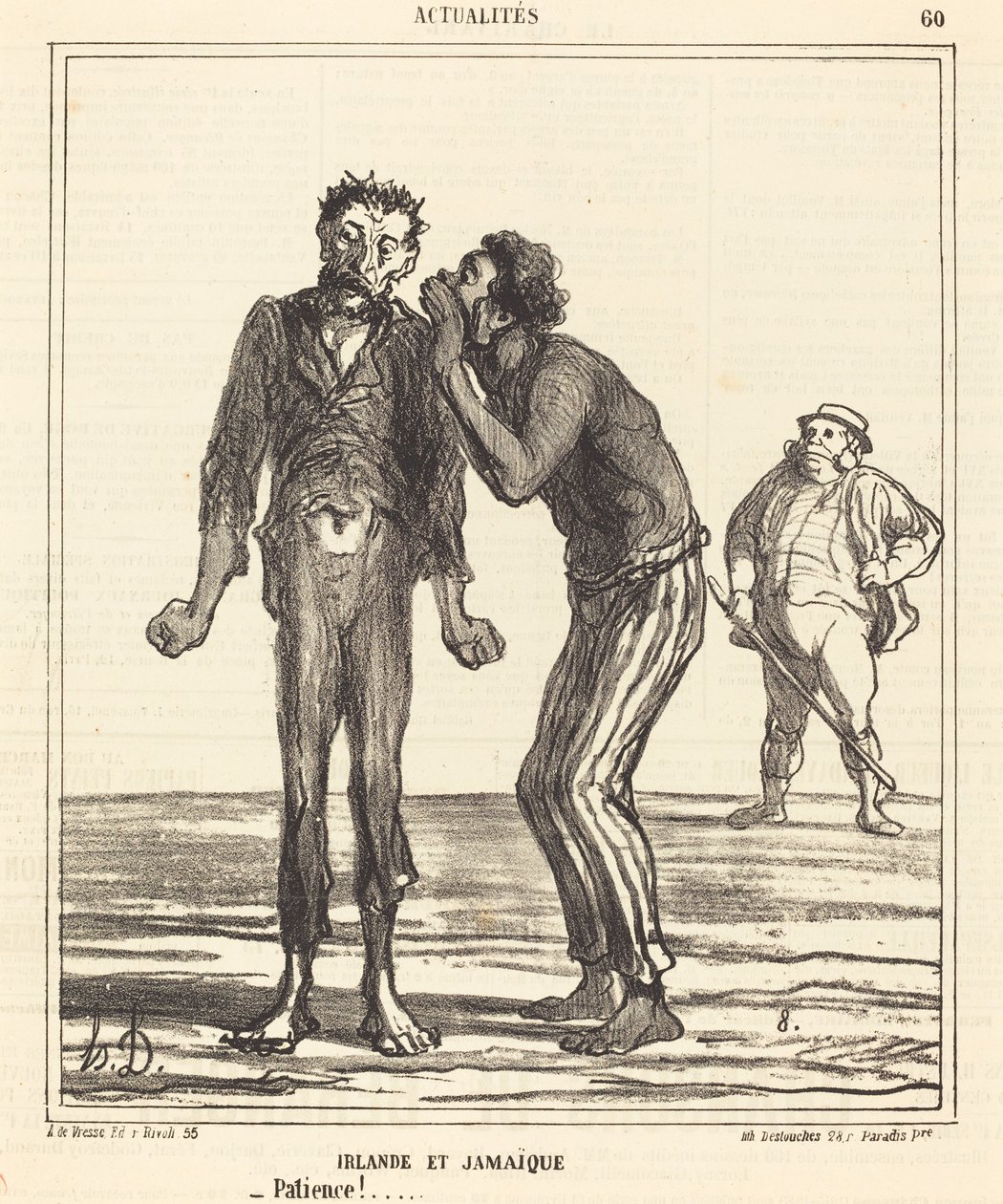 Írország és Jamaica – Türelem!... alkotó: Honoré Daumier