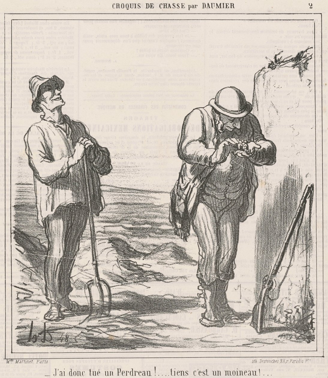 Szóval megöltem egy fogolyt! alkotó: Honoré Daumier