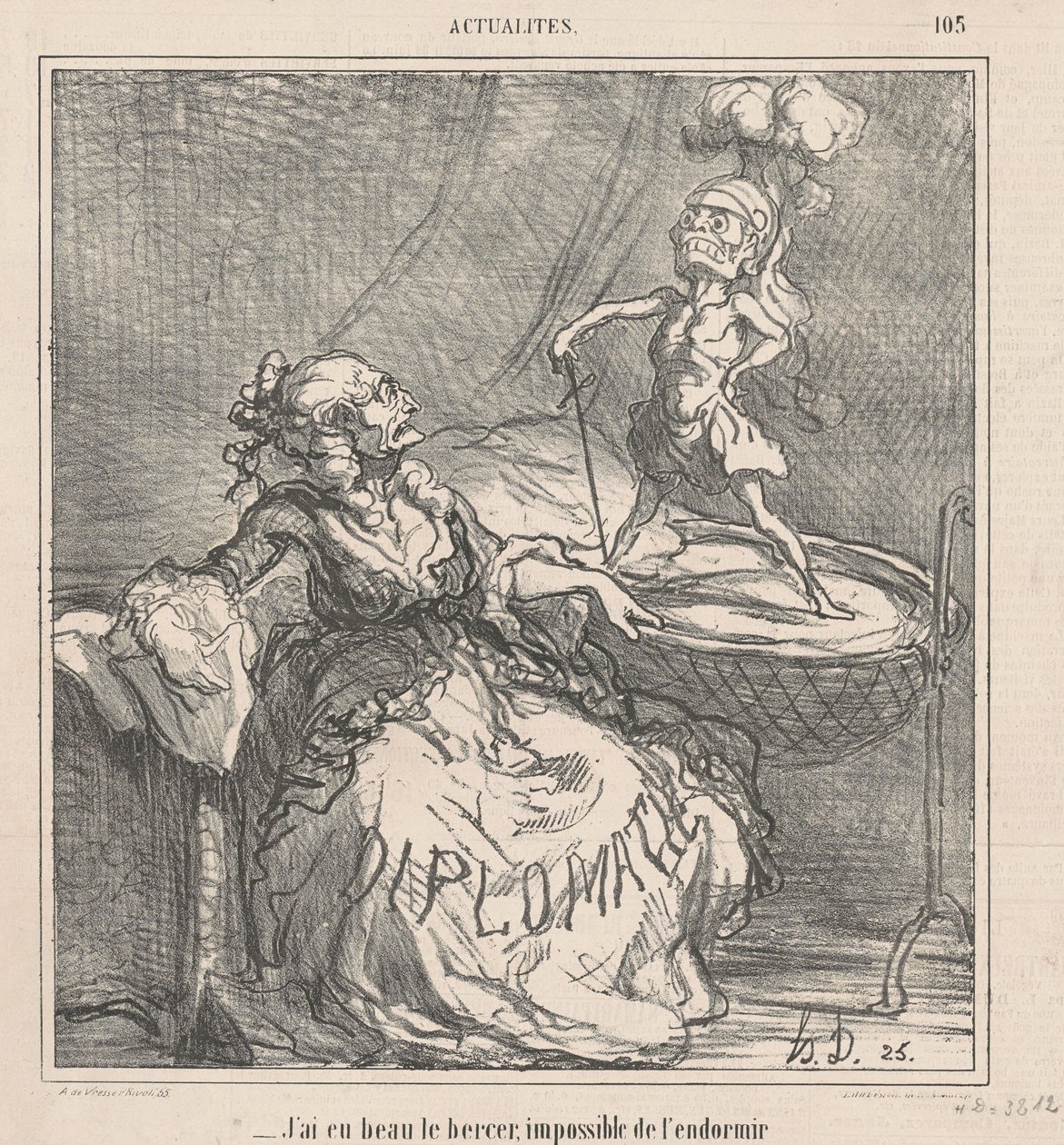 Megráztam őt... alkotó: Honoré Daumier