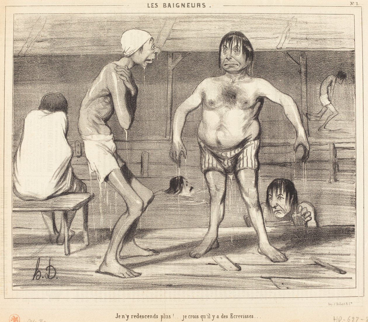 Nem megyek vissza oda többé!... Azt hiszem... alkotó: Honoré Daumier