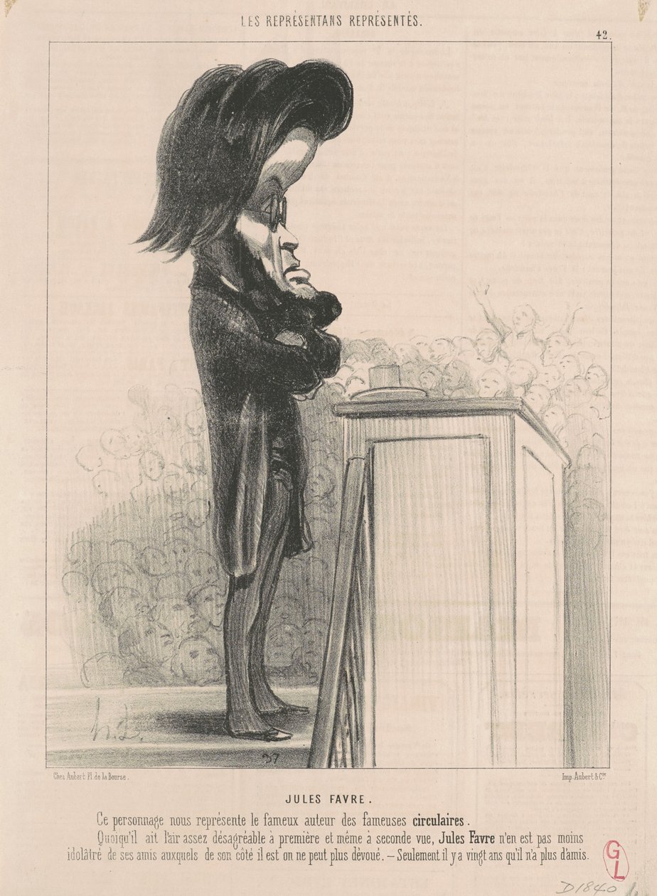 Jules Favre alkotó: Honoré Daumier