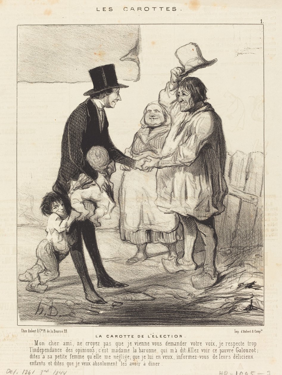 A választás répája alkotó: Honoré Daumier