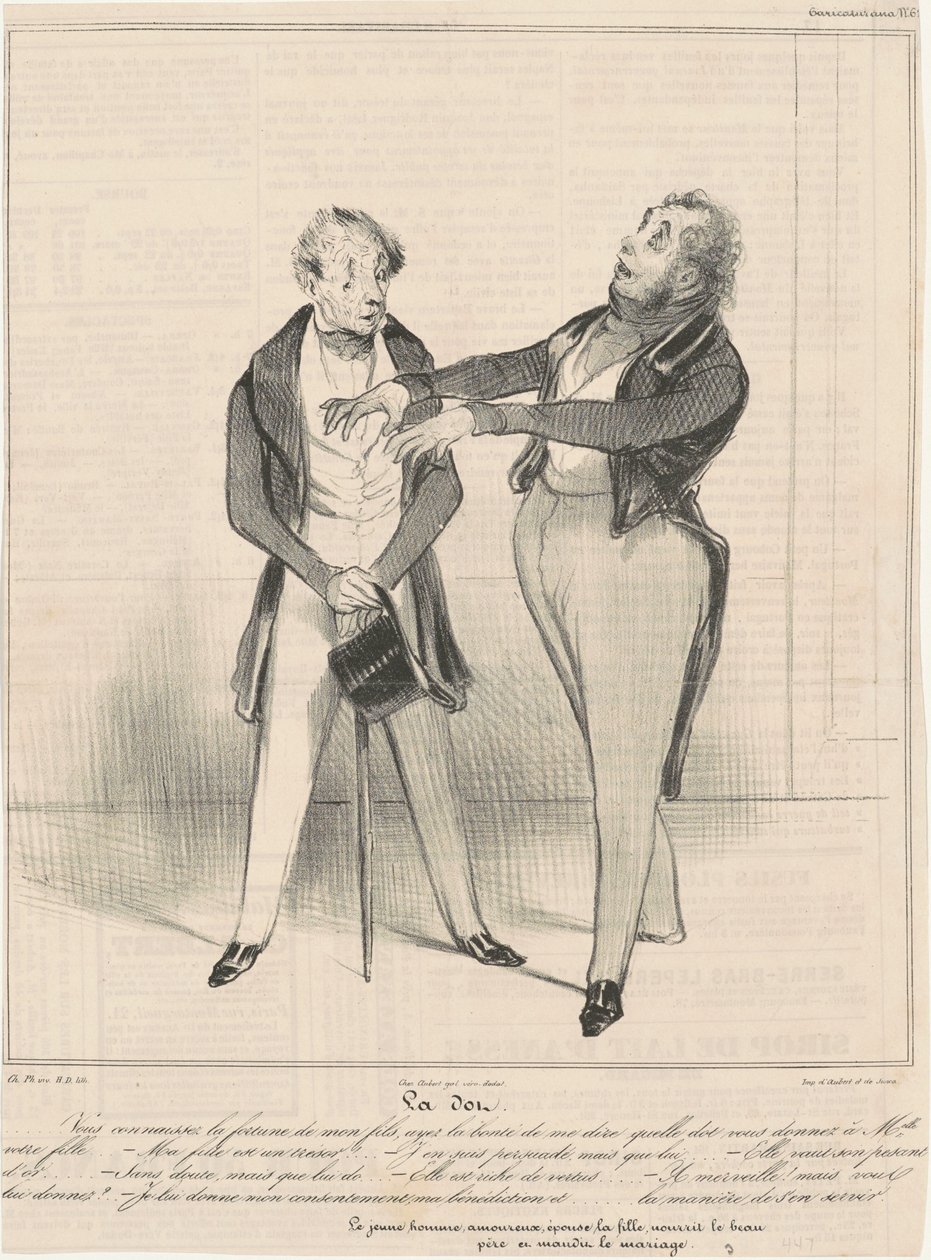 A pont... tudod a szerencse... alkotó: Honoré Daumier