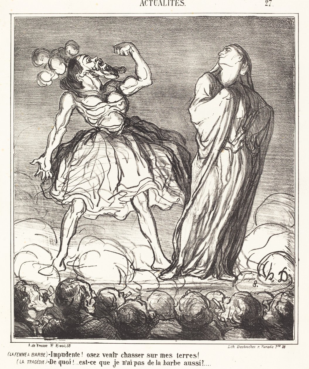 A szakállas nő alkotó: Honoré Daumier
