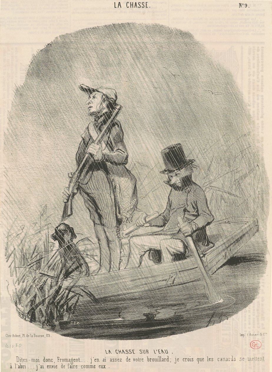 Vadászat a vízen alkotó: Honoré Daumier