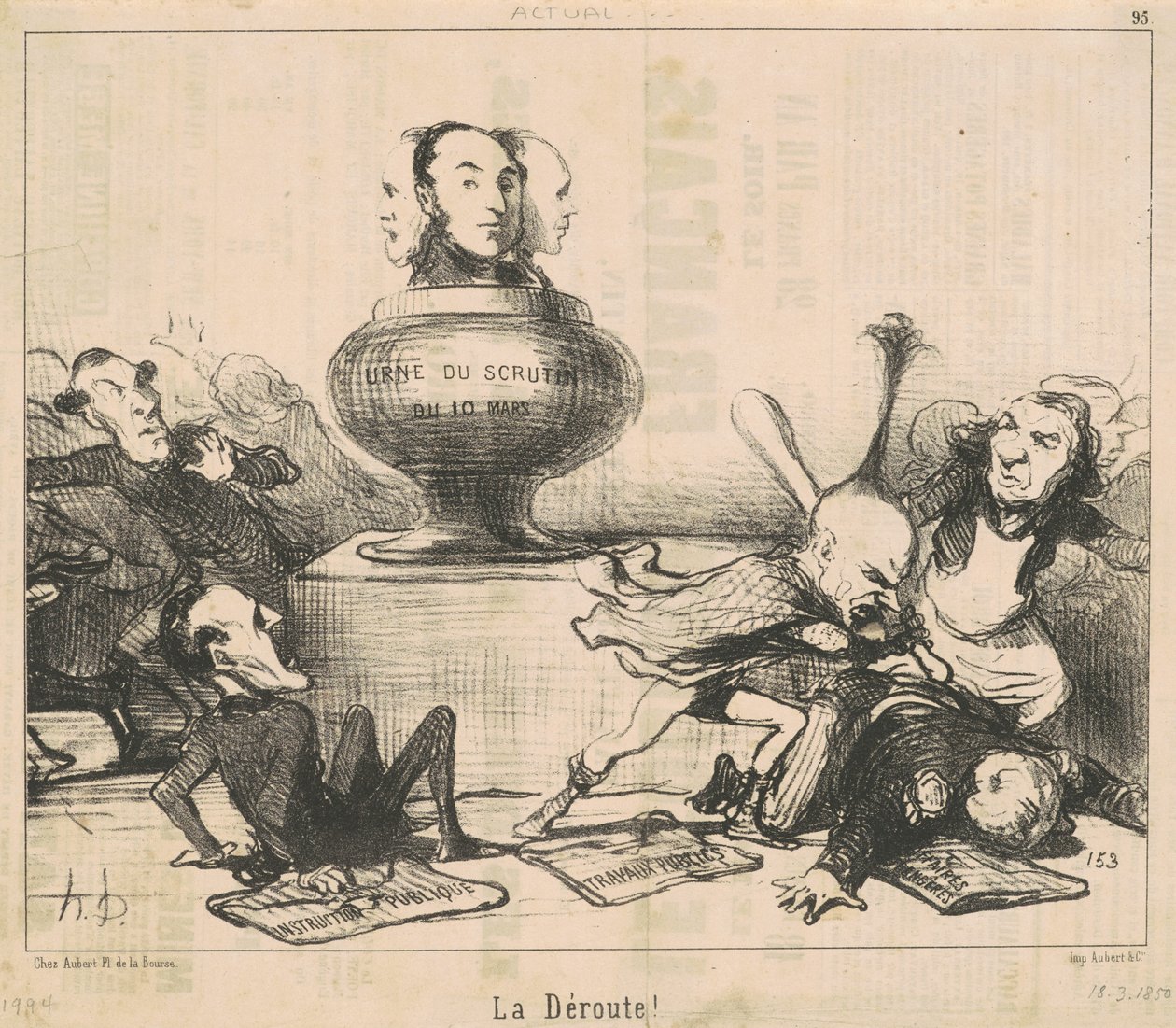 Az az útvonal! alkotó: Honoré Daumier