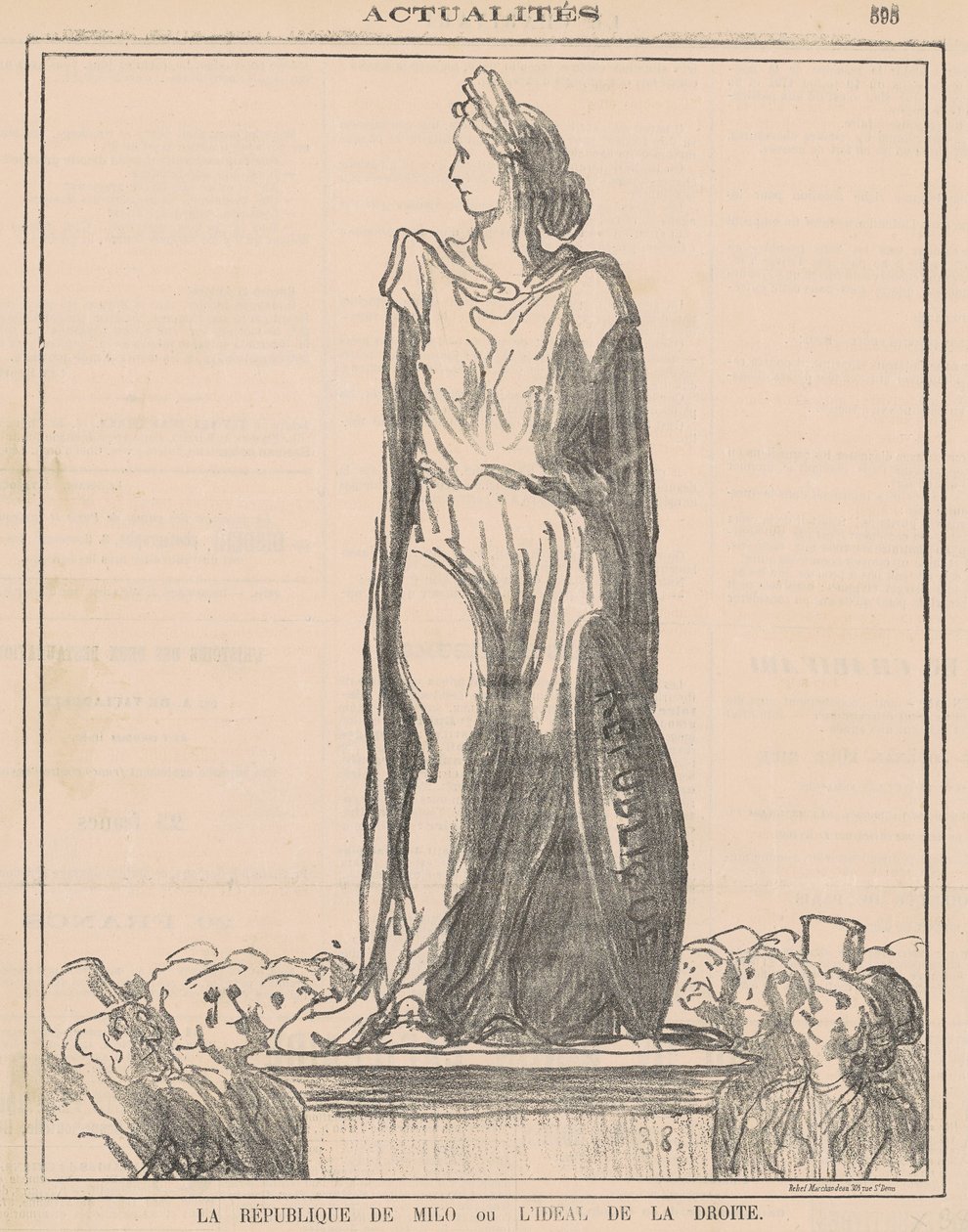 A Milói Köztársaság... alkotó: Honoré Daumier