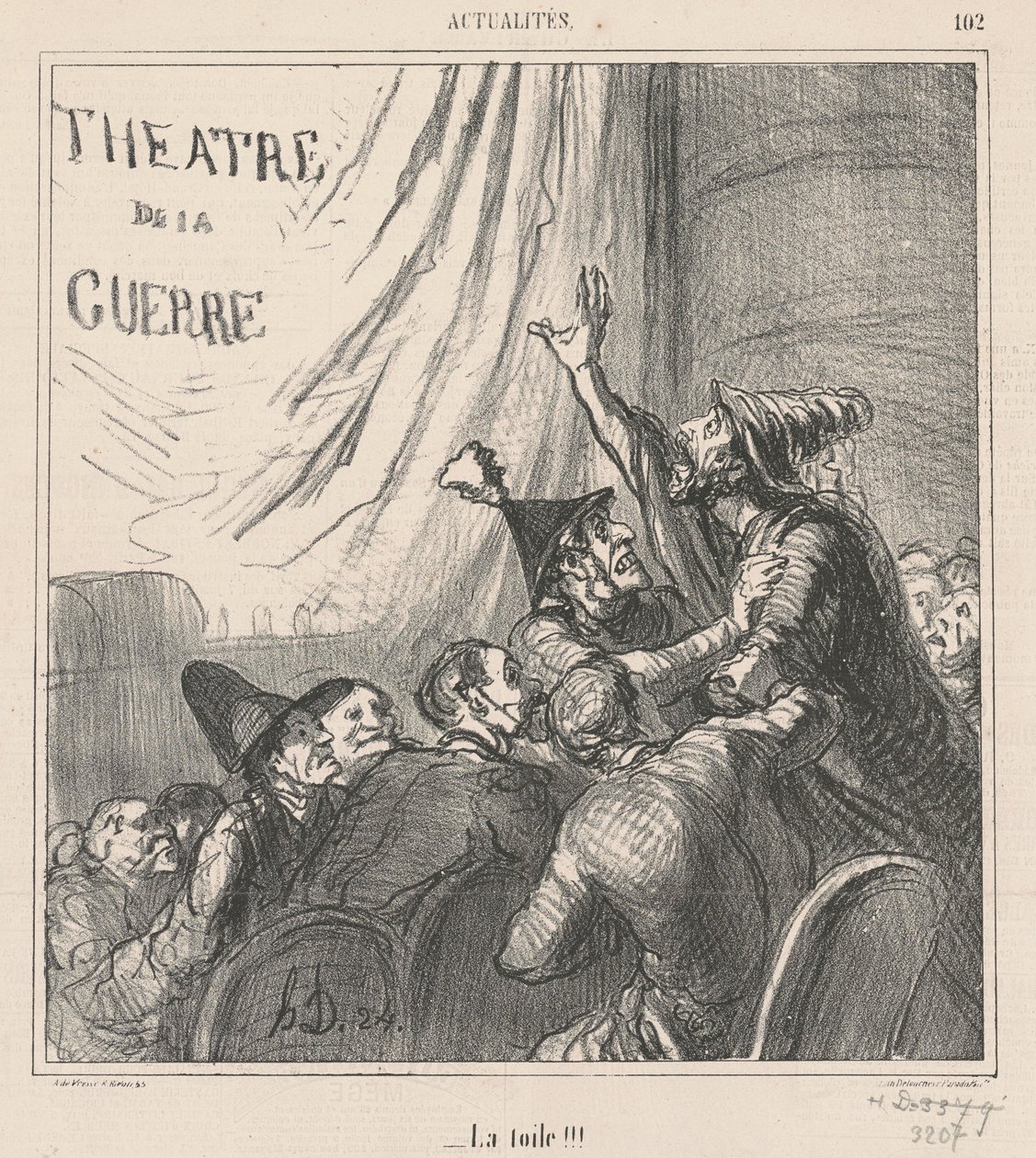 A háló!!! alkotó: Honoré Daumier