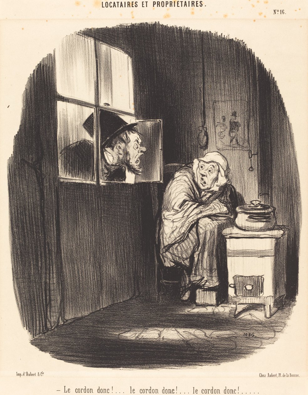 Szóval a zsinór!... alkotó: Honoré Daumier